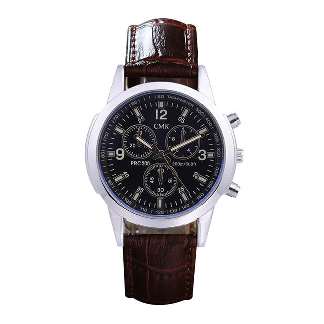 Brand CMK watches men casual business wristwatches retro fashion men's leather strap outdoor sports quartz watch 4 colors clock