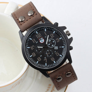 CMK Men's Watch Luxury Leather strap 4 color