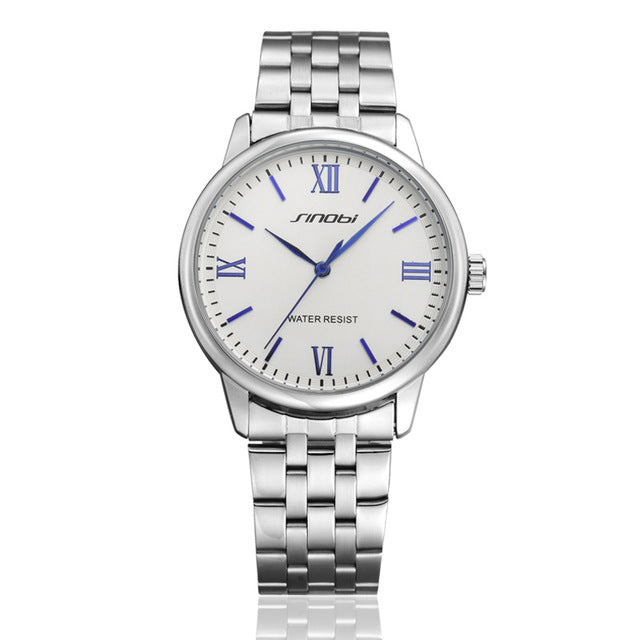 Classic Full stainless Steel Business Quartz Watch